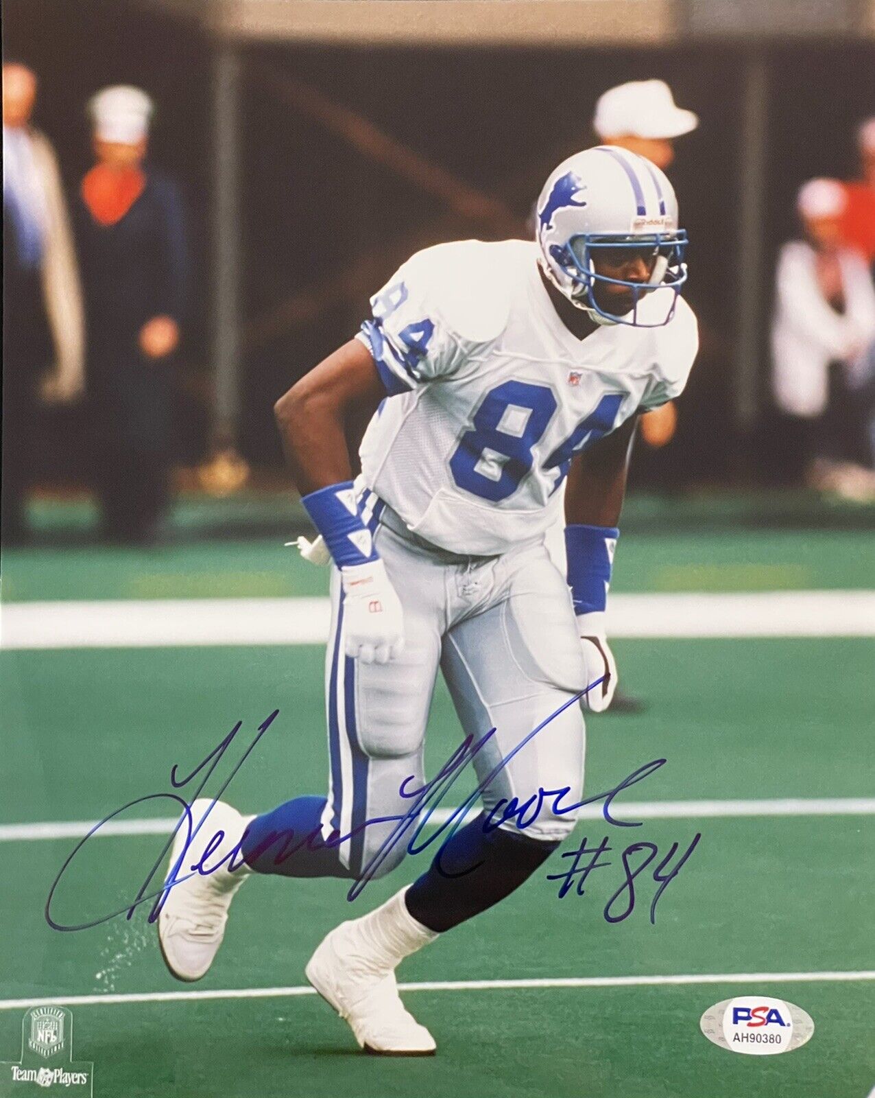 Herman Moore Signed Autographed Detroit Lions 8x10 Photo Poster painting Psa/Dna