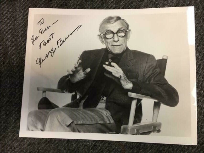 George Burns Autographed 8x10 Photo Poster painting w/ Auction House COA