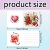 6Pcs Valentines Day Diamond Painting Greeting Card