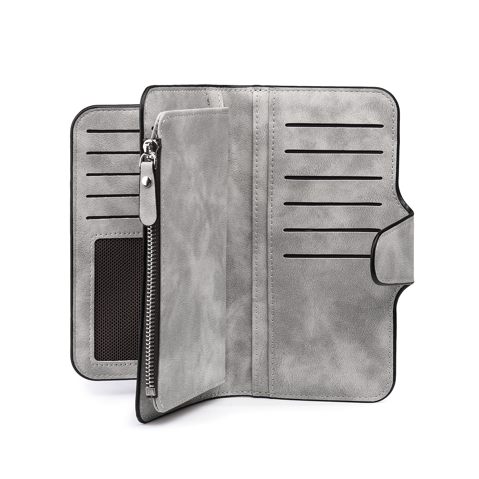 Portafoglio in PU pelle con 1 letetra & 1 testo & 1 nome & 1 foto personalizzati per mamma/nonna