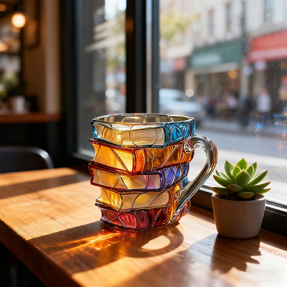 Where Books and Coffee Meet 3D Reading Mug