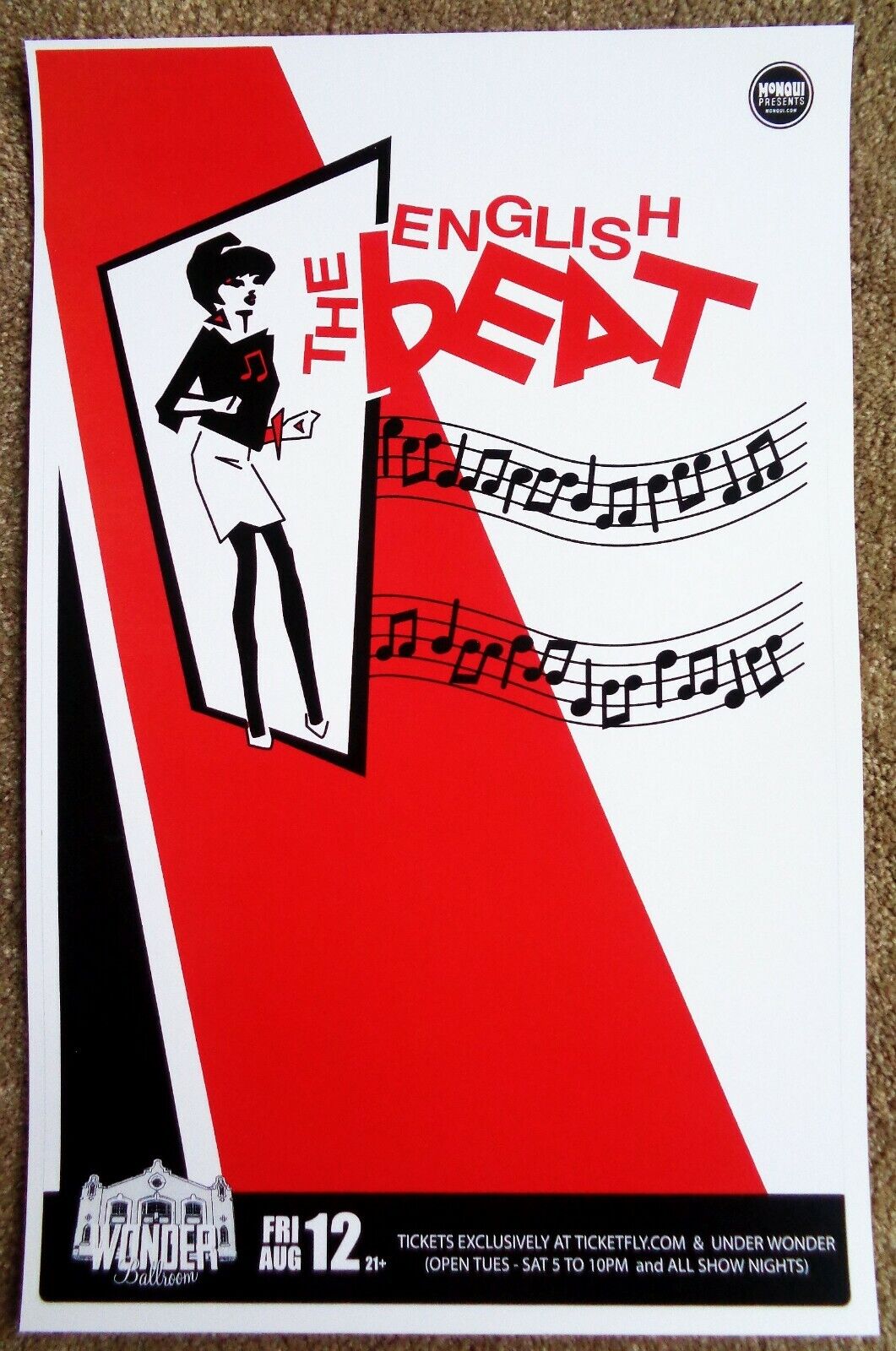 ENGLISH BEAT 2011 Gig POSTER Portland Oregon Concert