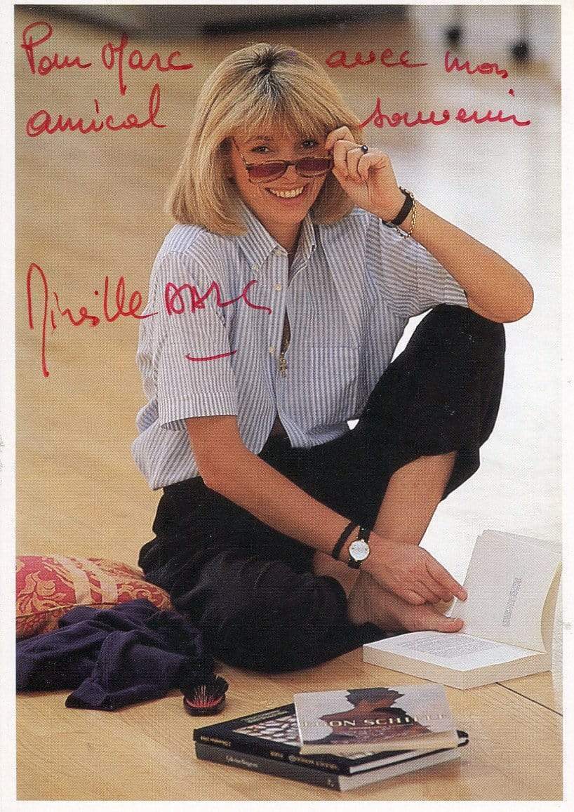 Mireille Darc (1938-2017) FRENCH ACTRESS autograph, signed Photo Poster painting