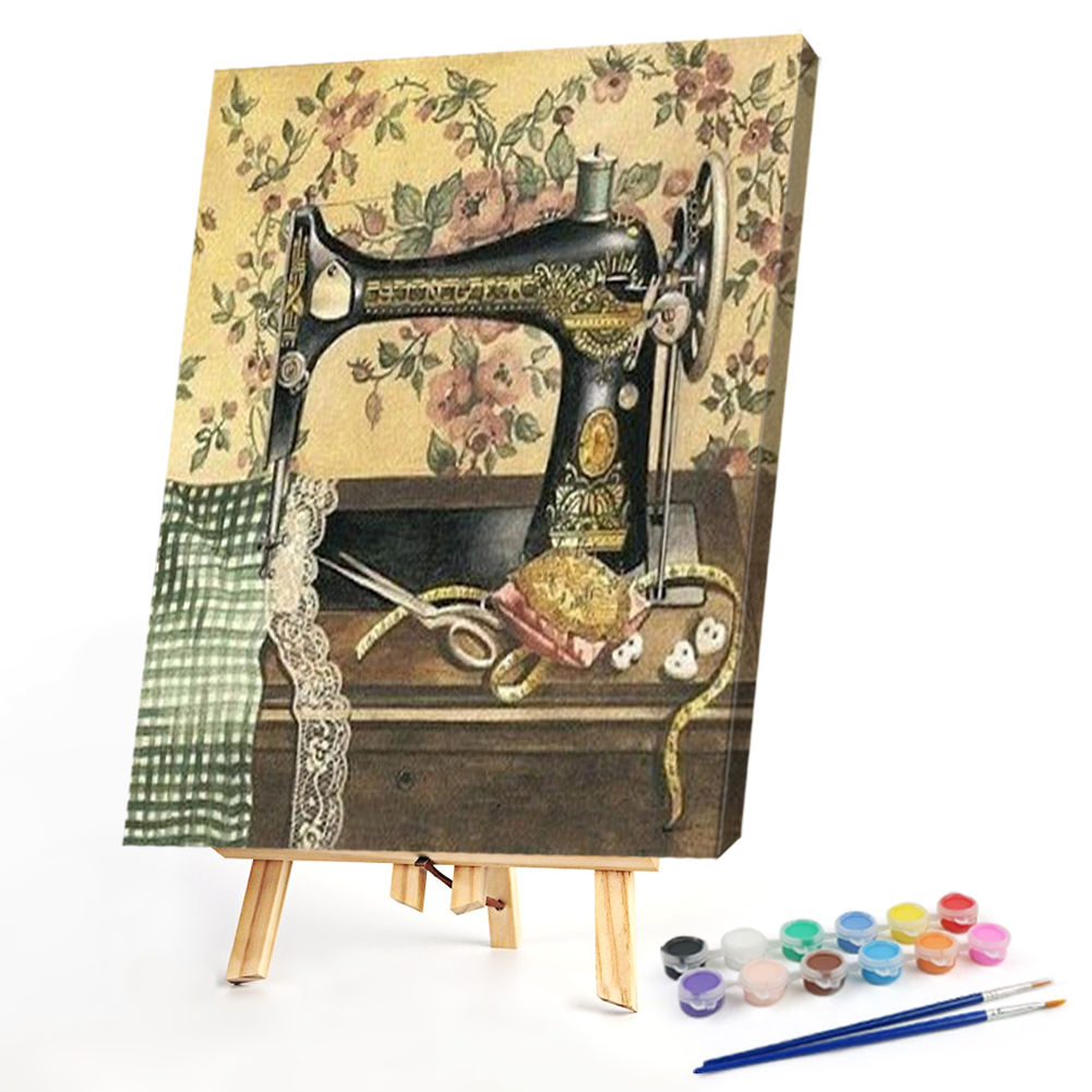 

40*50CM - Paint By Numbers - Sewing Machine, 501 Original