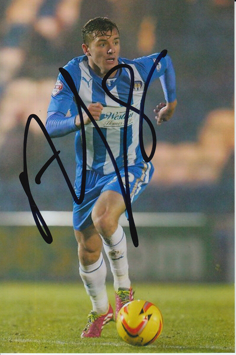 COLCHESTER UNITED HAND SIGNED ALEX GILBEY 6X4 Photo Poster painting 1.