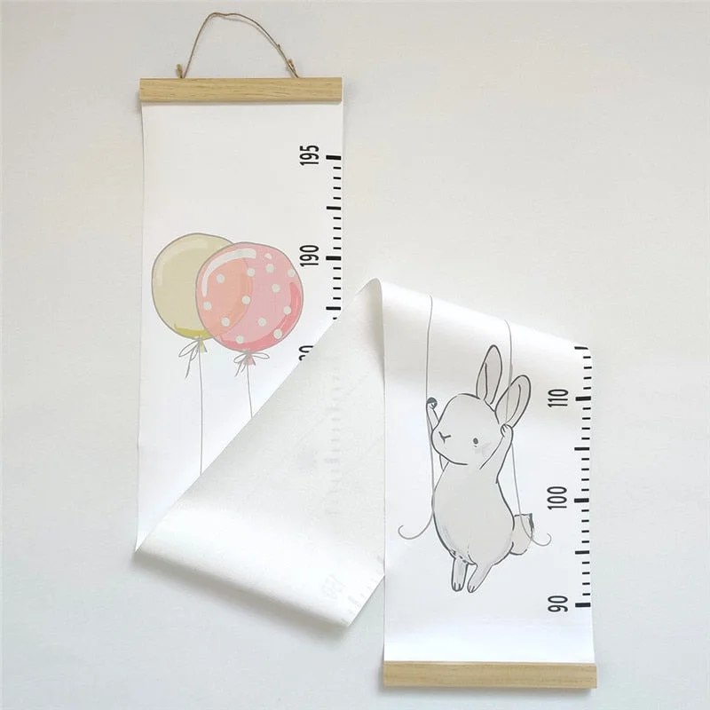 INS Nordic Baby Height Ruler Wooden Wall Hanging Child Kids Growth Chart Height Record Measure Ruler Home Decorative Photo Props