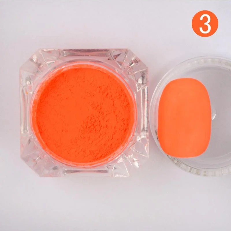 Fluorescent Nail Powder Neon Pigment Powder Nail Glitter Ombre Chrome Dust Gel Polish For 3D Nail Art Decoration-Nail Inspo