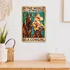 Cowgirl - Vintage Metal Signs - 20*30cm
