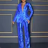 Women&lsquo;s Slim Glamorous Sequin Blazer & Pants Set