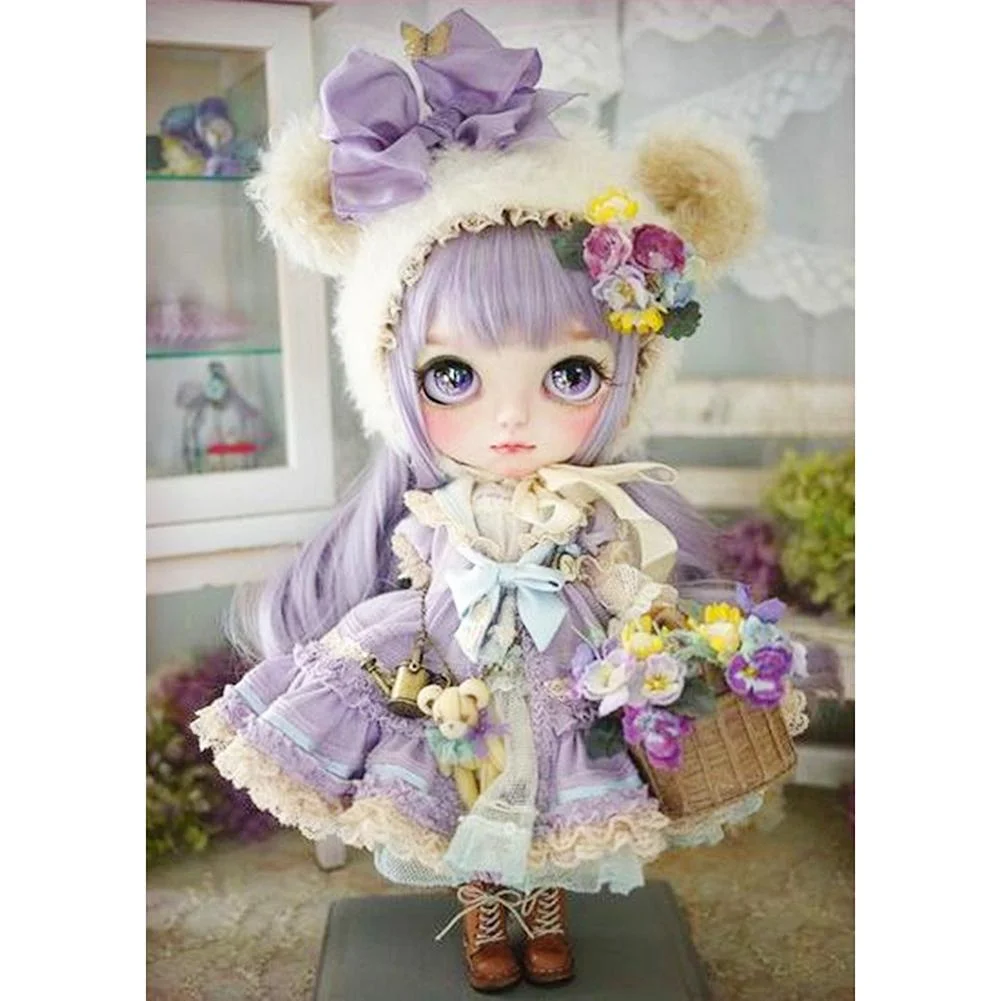 Full Round Diamond Painting Doll (40*30cm)