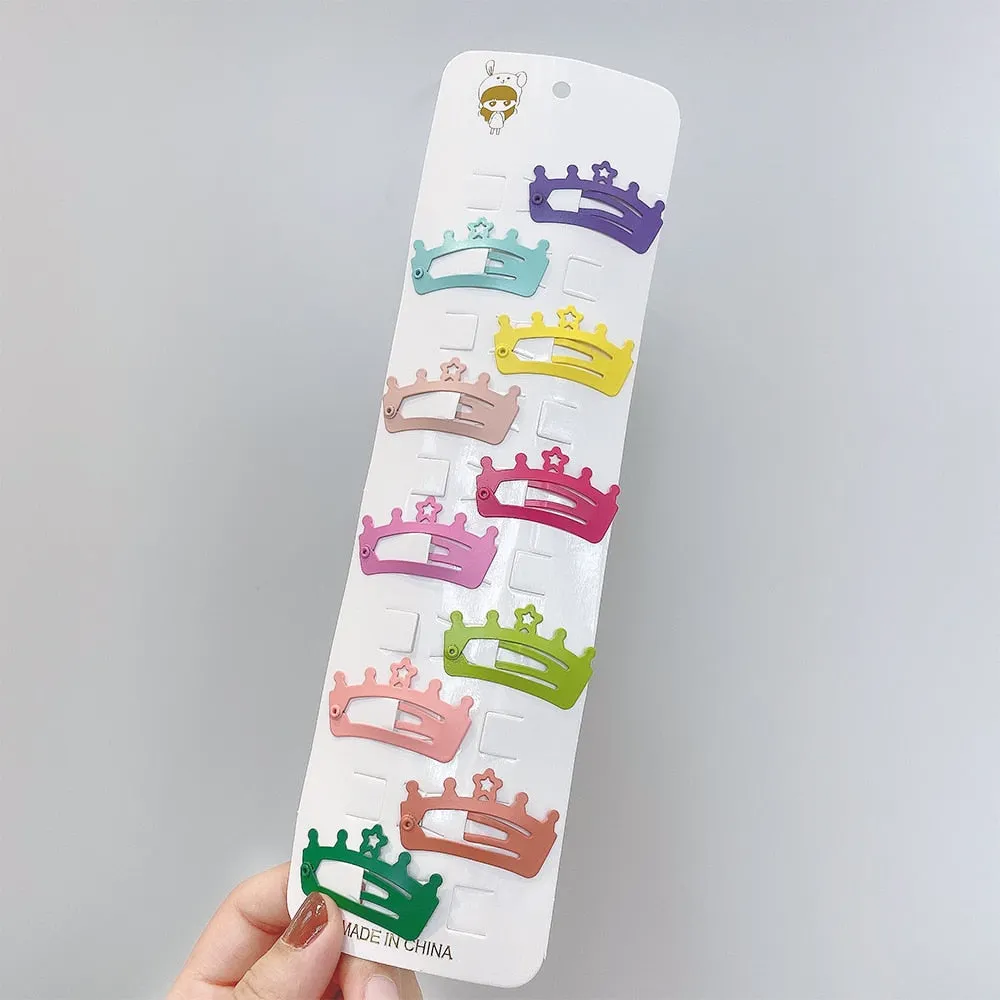 10/20/30/40 New Women Girls Cute Colorful Waterdrop Shape Hairpins Sweet Hair Clips Barrettes Slid Clip Fashion Hair Accessories