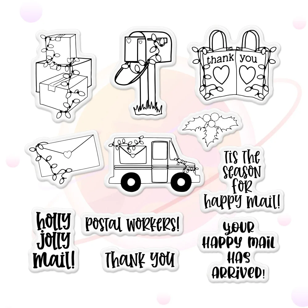 New Postman Love Lock Metal Cutting Dies and Stamp Template for DIY Scrapbooking Photo Album Craft Paper Card Making Decorative