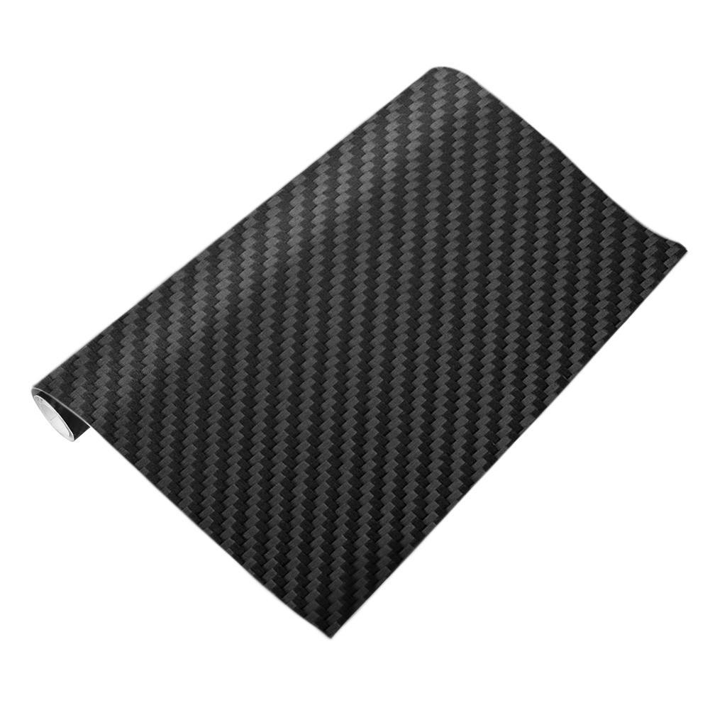 

3D Carbon Fiber Vinyl Wrap Sheet Roll Film Car Sticker (Black)(127x10cm), 501 Original