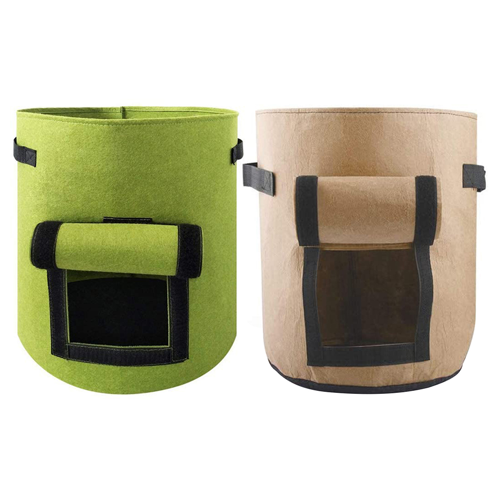

Non-woven Plant Growth Bag DIY Potato Grow Vegetable Planting Seedling Pots, 35*30, 501 Original