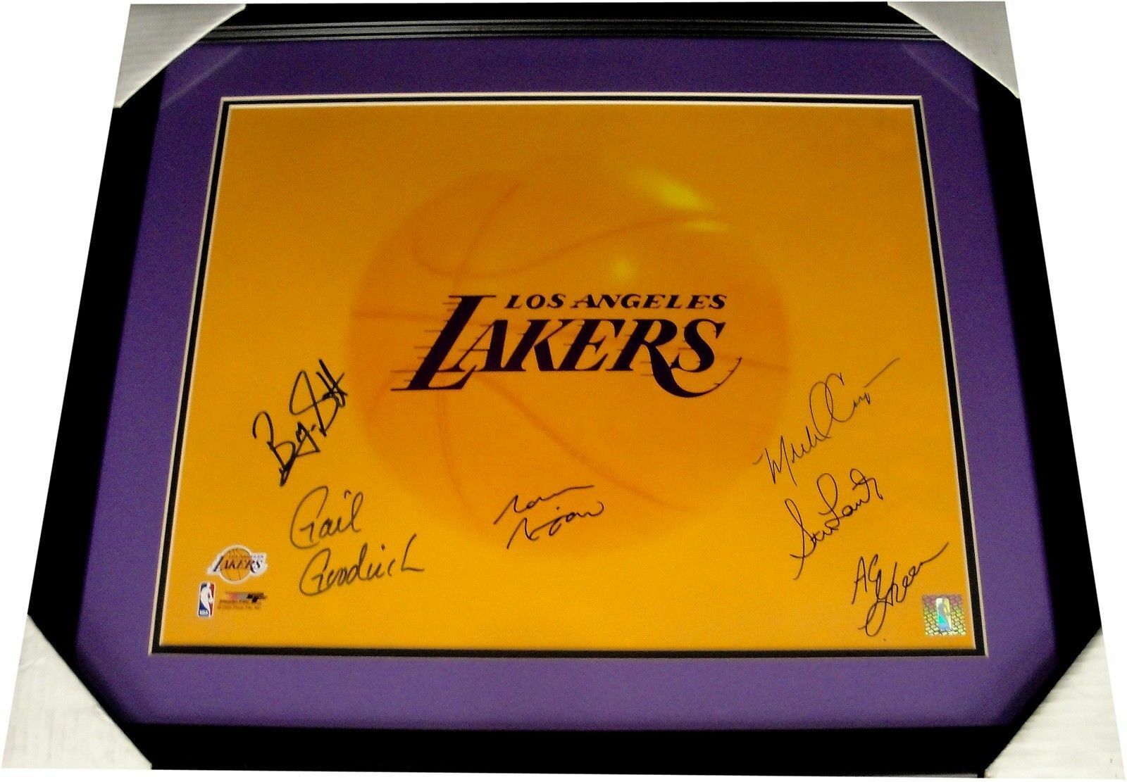 Byron Scott Goodrich Nixon Cooper Stu Lantz AC Green Signed 16x20