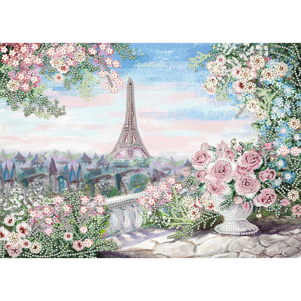 

Eiffel Tower - Special Shaped Diamond Painting - 40*30CM, 501 Original