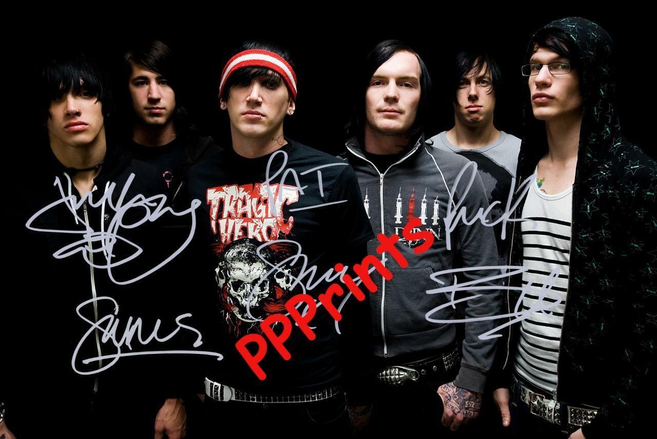 ALESANA Dennis Lee Shawn Mike SIGNED AUTOGRAPHED 10X8