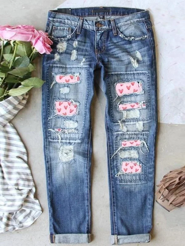 Women Bottoms Jeans Graphic