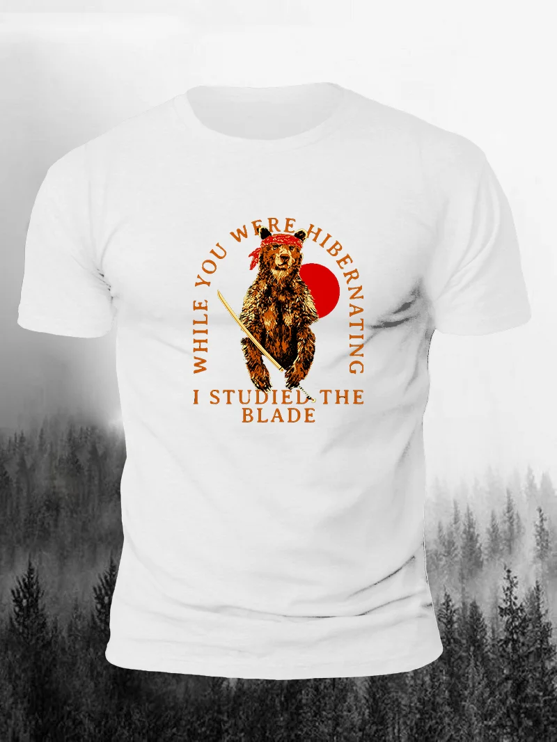 I STUDIED THE BLADE Print Short Sleeve Men's T-shirts in  mildstyles