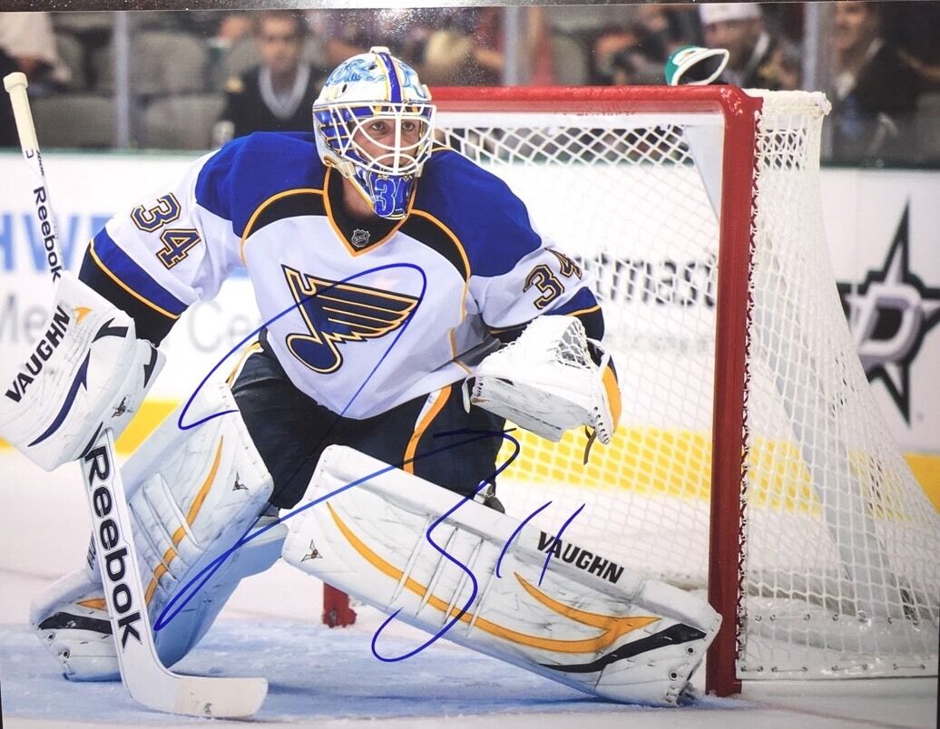 Jake Allen St Louis Blues Signed 8X10 Photo Poster painting AUTOGRAPH