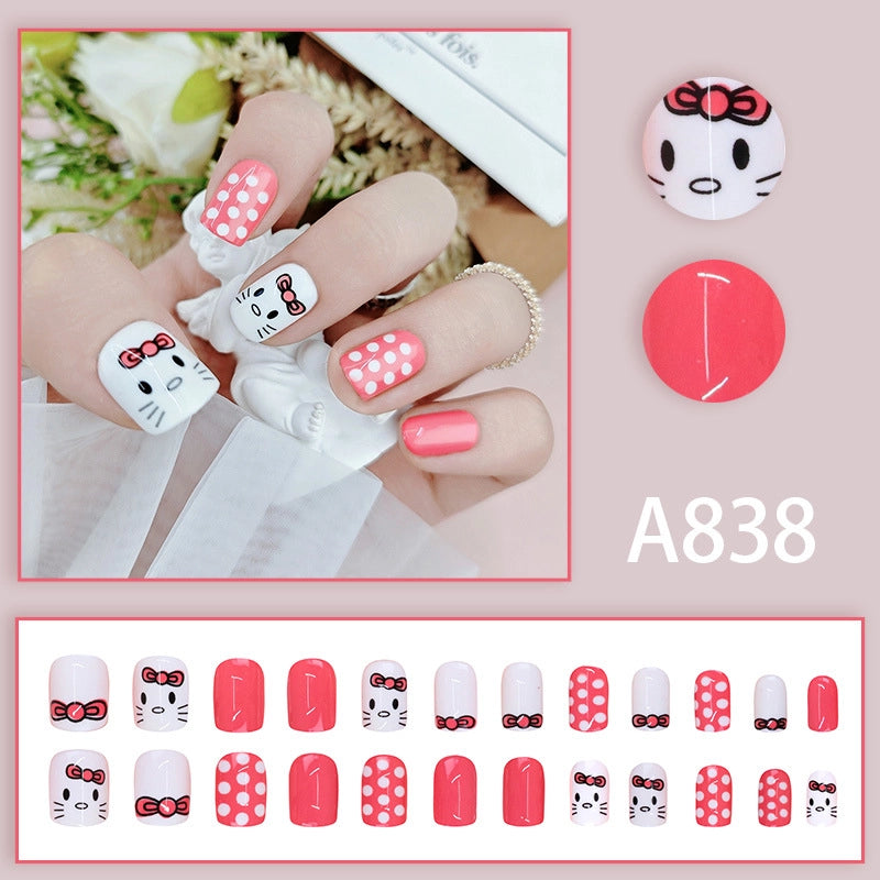 New Popular Simple Wearable Nail Patch 24 Pieces Boxed Pure Desire Style High Sense Factory Direct Sales