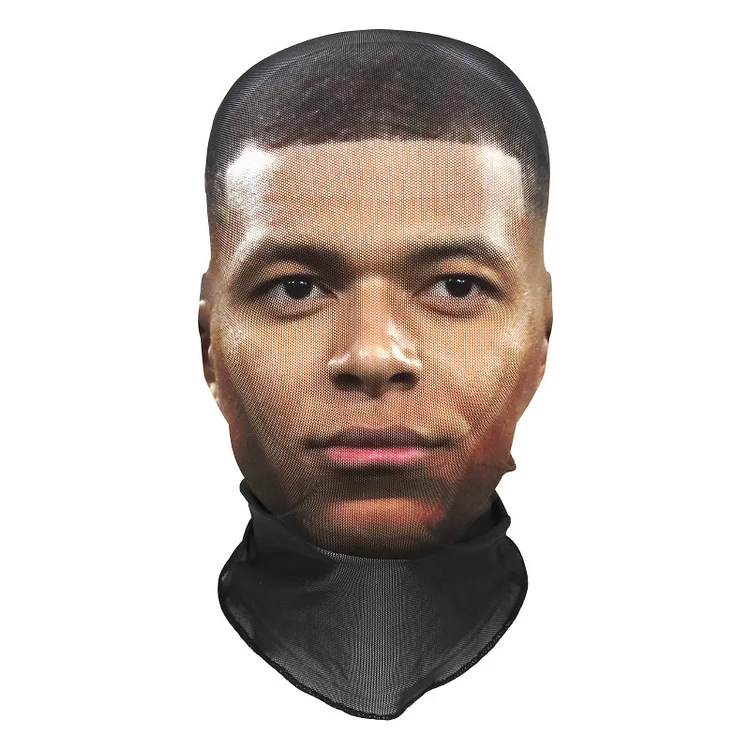 3D Spoof Face Simulation Headgear-Mbappe