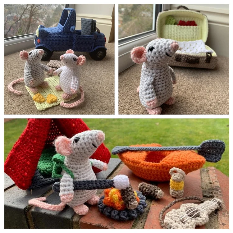 Mouse Party Crochet  Digital Patterns