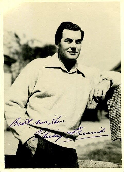 Vintage PHILIP FRIEND Signed Photo Poster painting