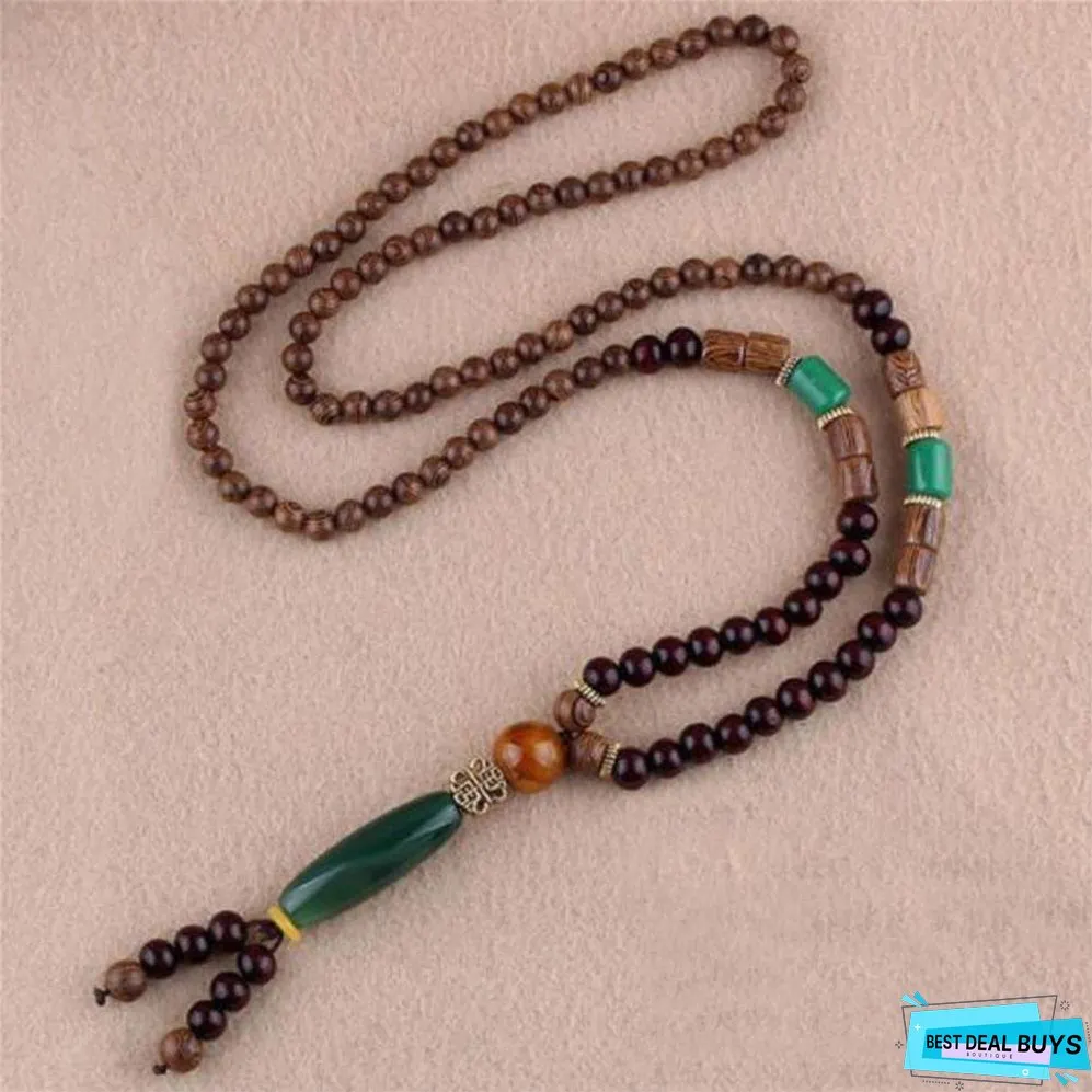 Ethnic Fish Horn Long Statement Men Womens Jewelry