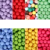 Colorful Rainbow 6/8/10mm Acrylic Round Beads DIY Accessories