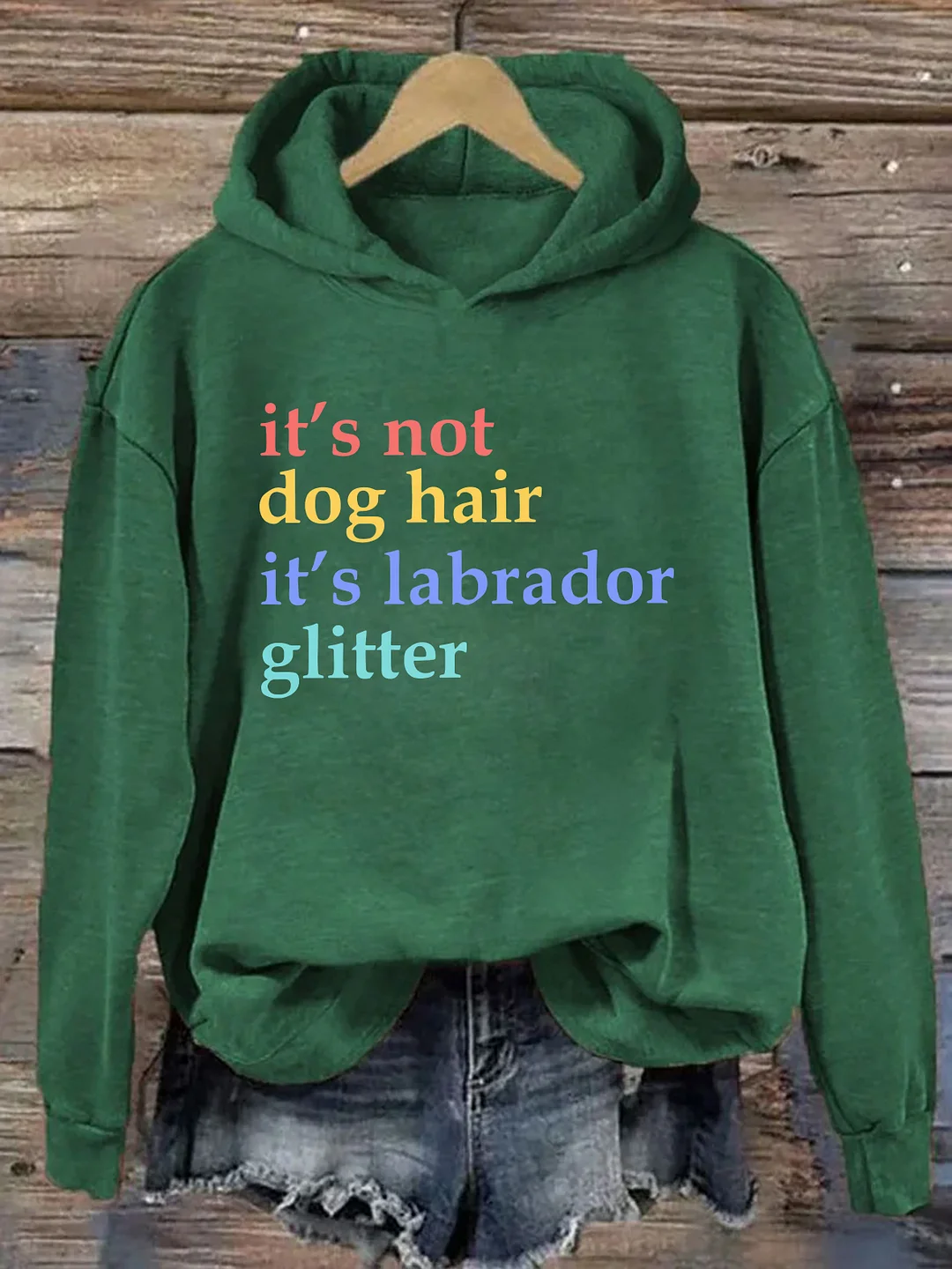 It's Not Dog Hair It's A Labrador Glitter Hoodie