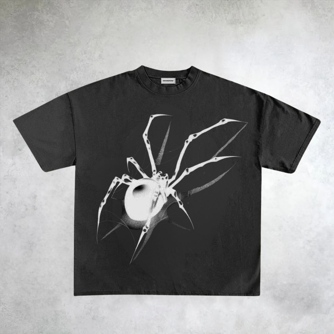 Spider Gothic Printed T-shirt