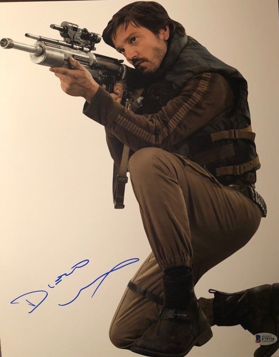 Diego Luna signed autographed 11x14 Photo Poster painting Star Wars Rogue One Cassian BECKETT