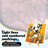 Framed Dalmatian Bear-Paint by Numbers Acrylic Painting 20*20CM With Color Box 3ML(12Colors)