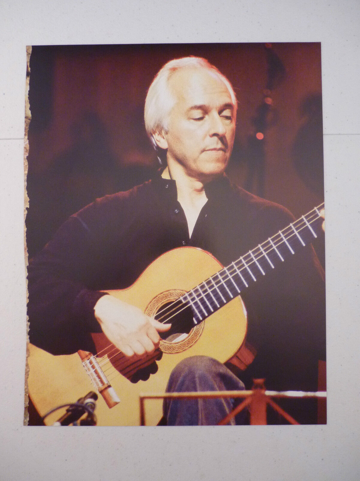 John Williams Composer Guitarist 12x9 Coffee Table Book Photo Poster painting Page