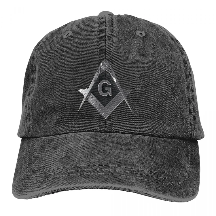 Freemason Gold Square Compass Multicolor Hat Peaked Womens Cap Design Personalized Visor Protection Hats