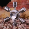 Six Cylinders Fidget Spinner Stainless Steel Hand Spinner Adult EDC Fidget Toys