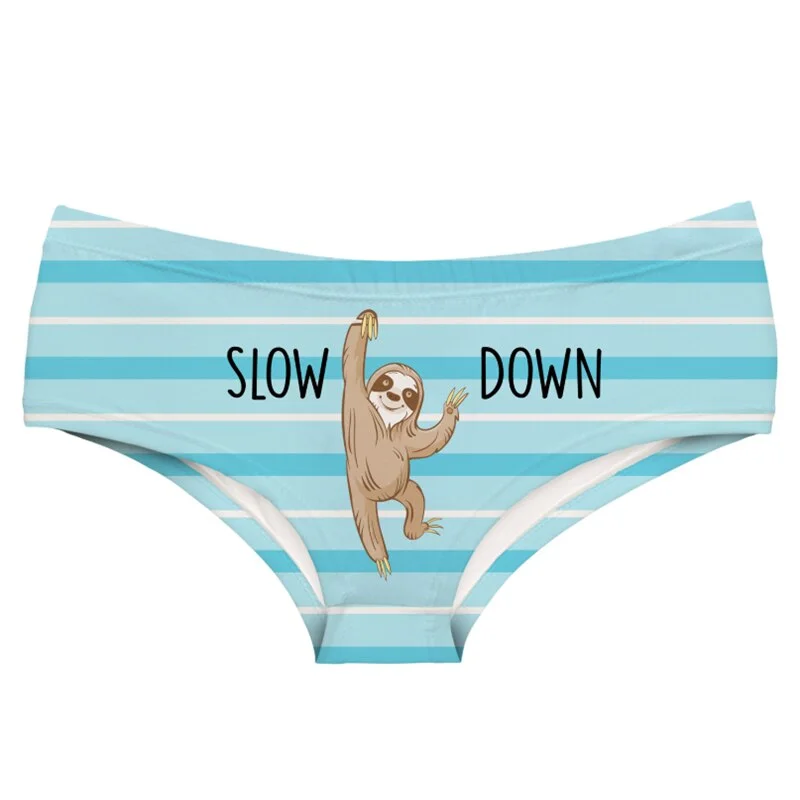 Milk Silk Panties Girls Creative Print Lingerie Women Elastic Breathable Brief Underpant трусы Cozy Underwear трусы женские