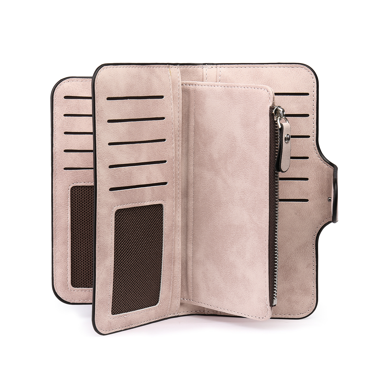 Portafoglio in PU pelle con 1 letetra & 1 testo & 1 nome & 1 foto personalizzati per mamma/nonna