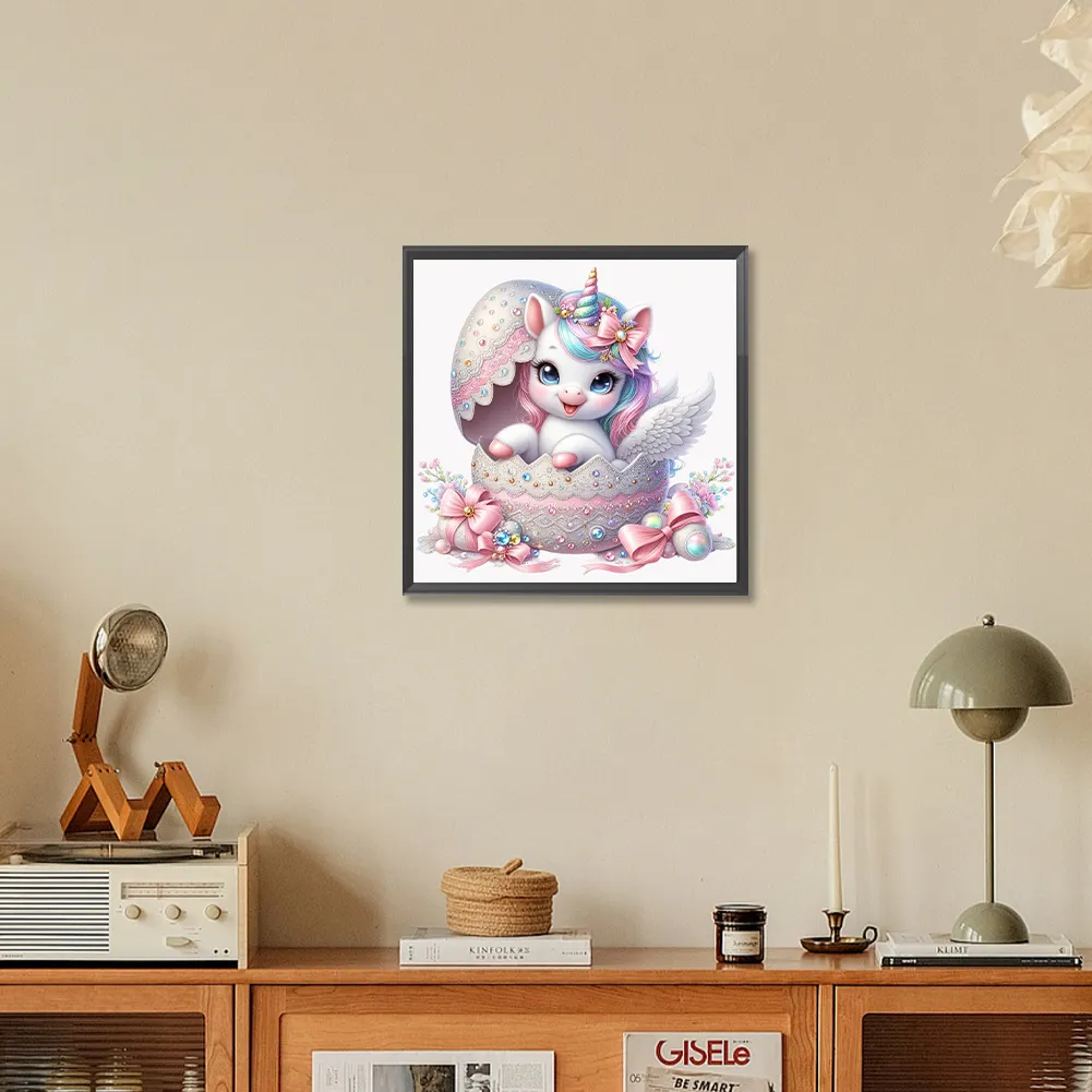 Diamond Painting - Full Round Drill - Jeweled Unicorn Egg(Canvas|30*30cm)