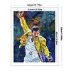 (Stamped/Counted) Freddie Mercury - 11CT Cross Stitch 40*50cm/15.75*19.69in