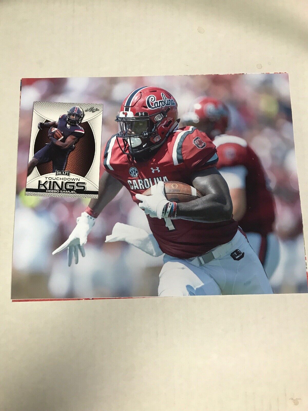 Deebo Samuel South Carolina unsigned 8x10 football Photo Poster painting & rookie card 49ers!