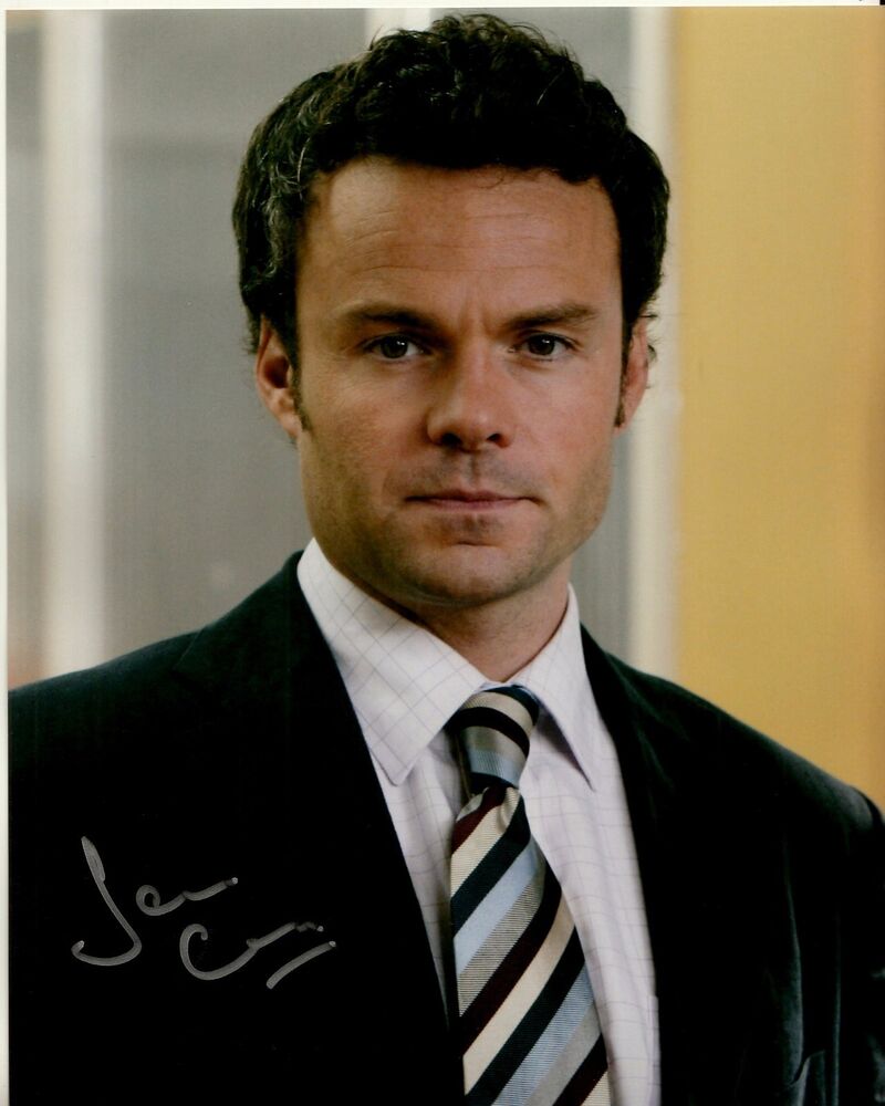 JAMIE GLOVER hand-signed WATERLOO ROAD 8x10 uacc rd HANDSOME COLOR CLOSEUP