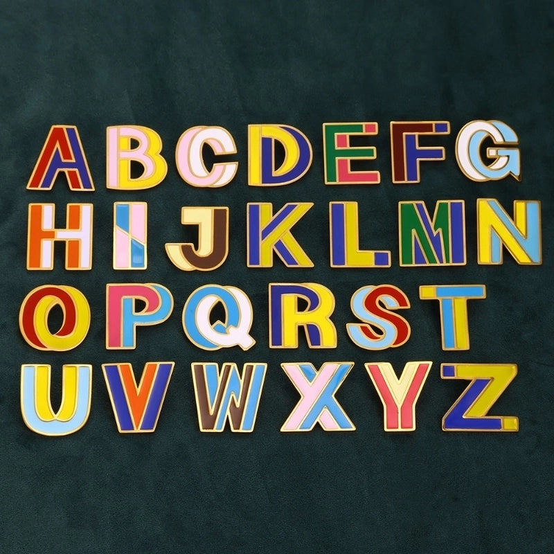 Basic Modern Style Classic Style Pin Letter 304 Stainless Steel Enamel Unisex Brooches