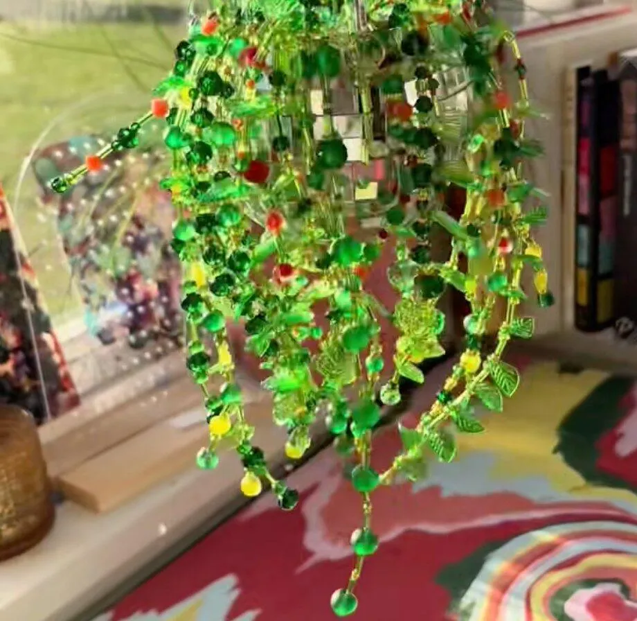 Plant suncatcher window photo note