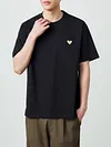 2026 Men's Love Embroidery Short Sleeve T Shirt Round Neck Cool Touch Summer Couple Matching