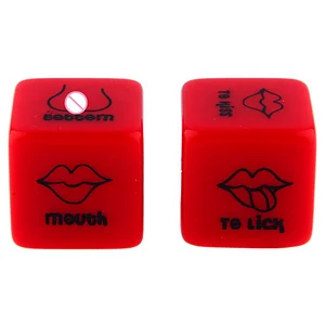 Red Color 6-sided Fun Dice Combination Action Posture Color Dice Entertainment Provocative Products