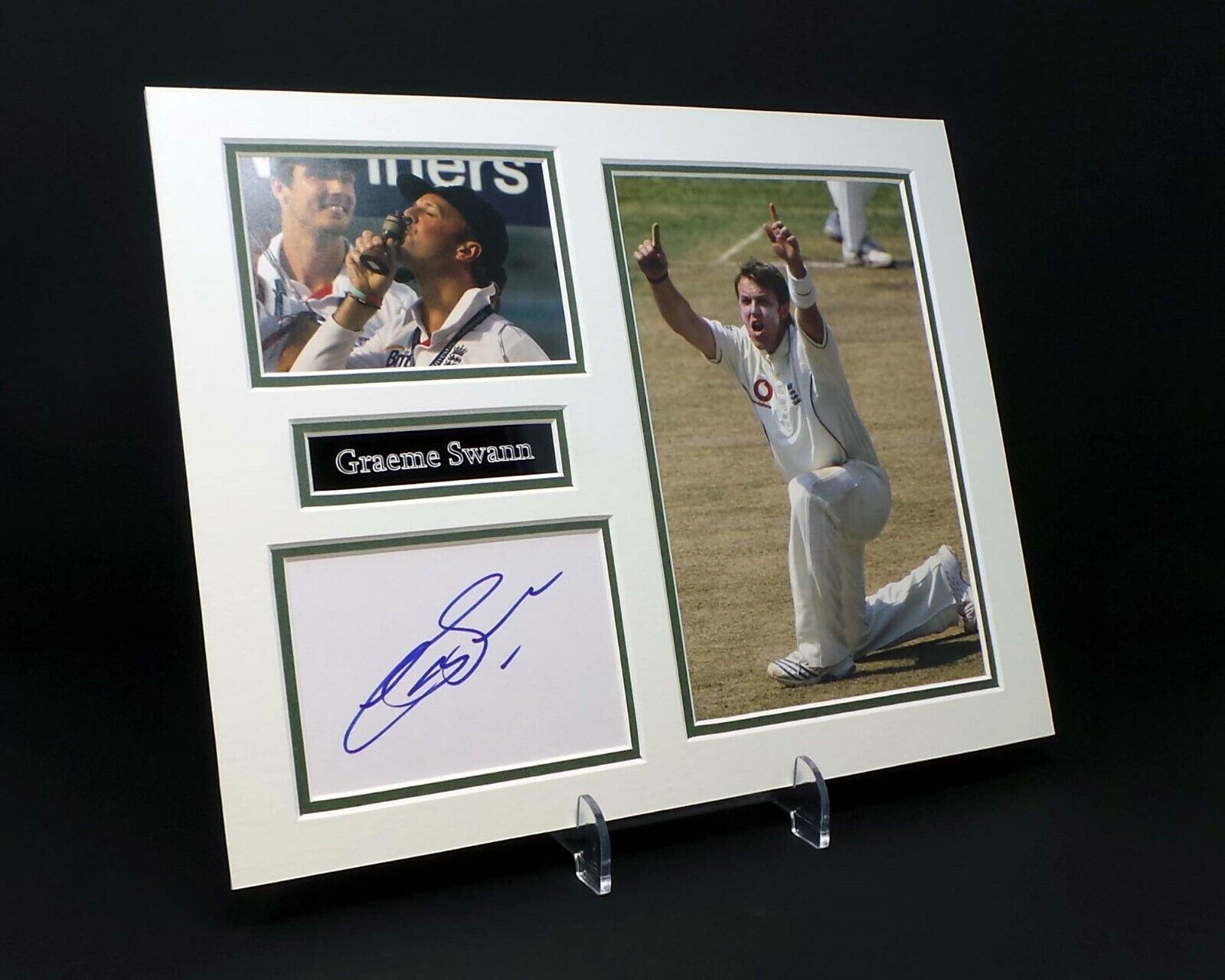 Graeme SWANN Signed Mounted Photo Poster painting Display AFTAL England Cricketer