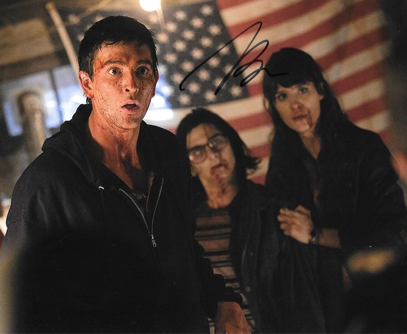 * NICHOLAS BRAUN * signed 8x10 Photo Poster painting * FREAKS OF NATURE * COA * 1