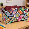 5D DIY Diamond Painting Art Decorative Storage Box Wood Storage Clutch (Flower)